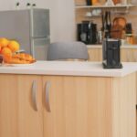 Stylish and functional Latitude Run Rolling Kitchen Island in modern kitchen