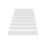 Floating staircase modern design with glass railings