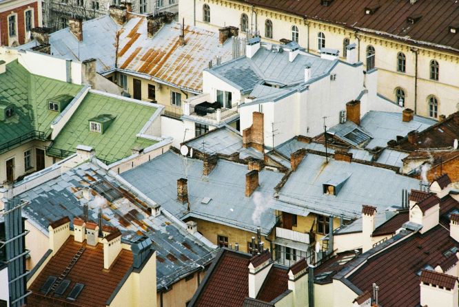Various types of roof vents installed on a San Jose home