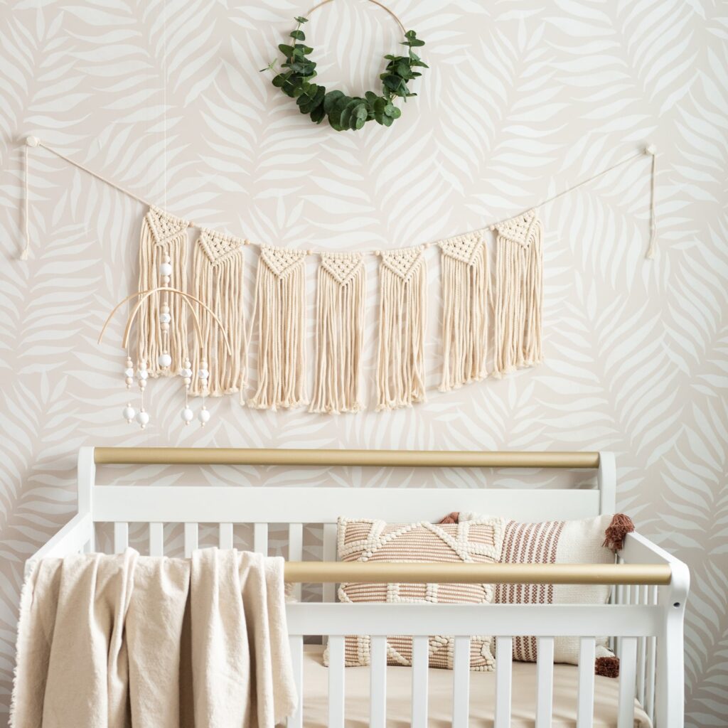 Stylish nursery wallpaper and chic bedroom designs inspiration