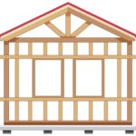 24x6x12 wood beam in construction framework