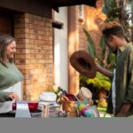 Fortunoff Backyard Store patio furniture and outdoor living setup