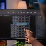 Modern sustainable architecture design showcasing innovation and green building techniques